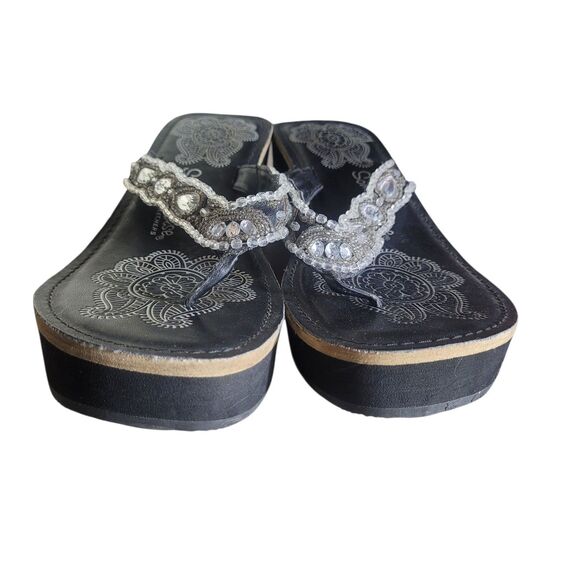Skechers Somethin Else Beaded Chunky Platform Sandals Womens 9 (approximate) Y2K - Picture 5 of 11